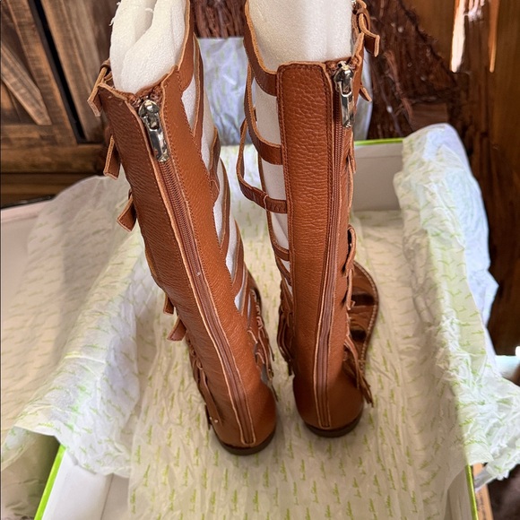 Sam Edelman Brown Gardenia Gladiator Sandals Sz 9 1/2 M BNIB - Picture 5 of 9
